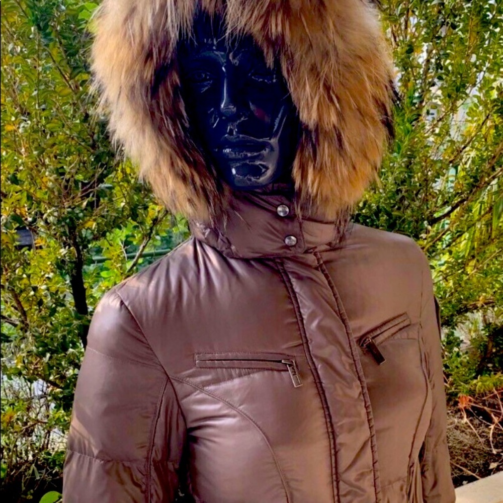 Add down jacket in taupe